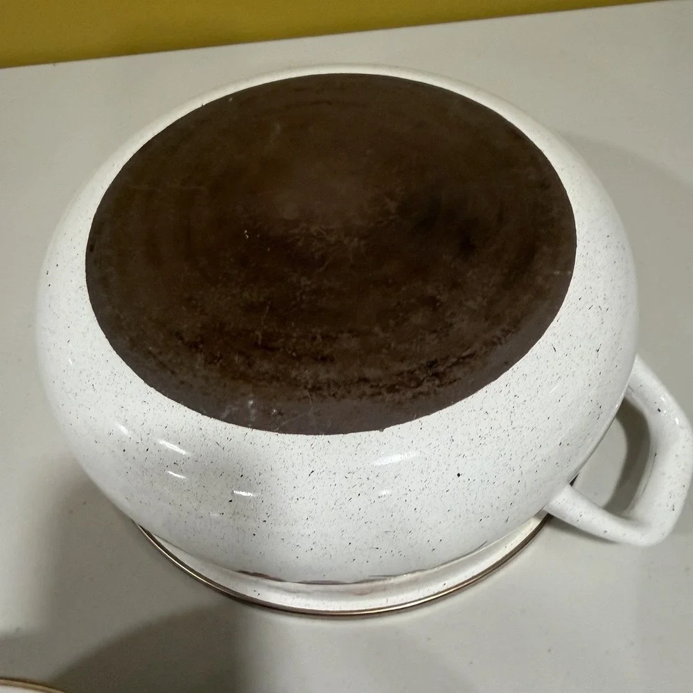 VTG SEARS *Harvest Blossom* Enamelware Large 10
